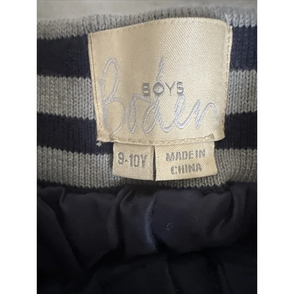 MINI BODEN Snow Pants Youth 9 10 Years Navy Blue Nylon Lined Waterproof NWT